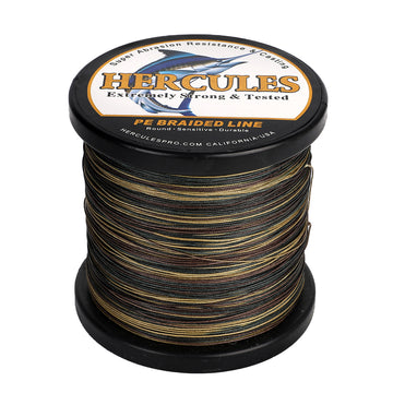500M 547Yds Camouflage 10lb-420lb HERCULES PE Braided Fishing Line 12 Strands